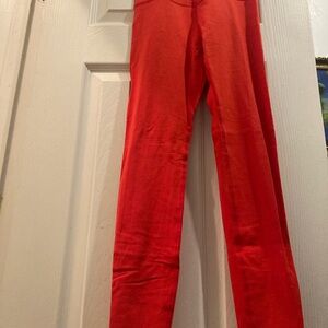 Beyond Yoga x Pure Barre Red Leggings